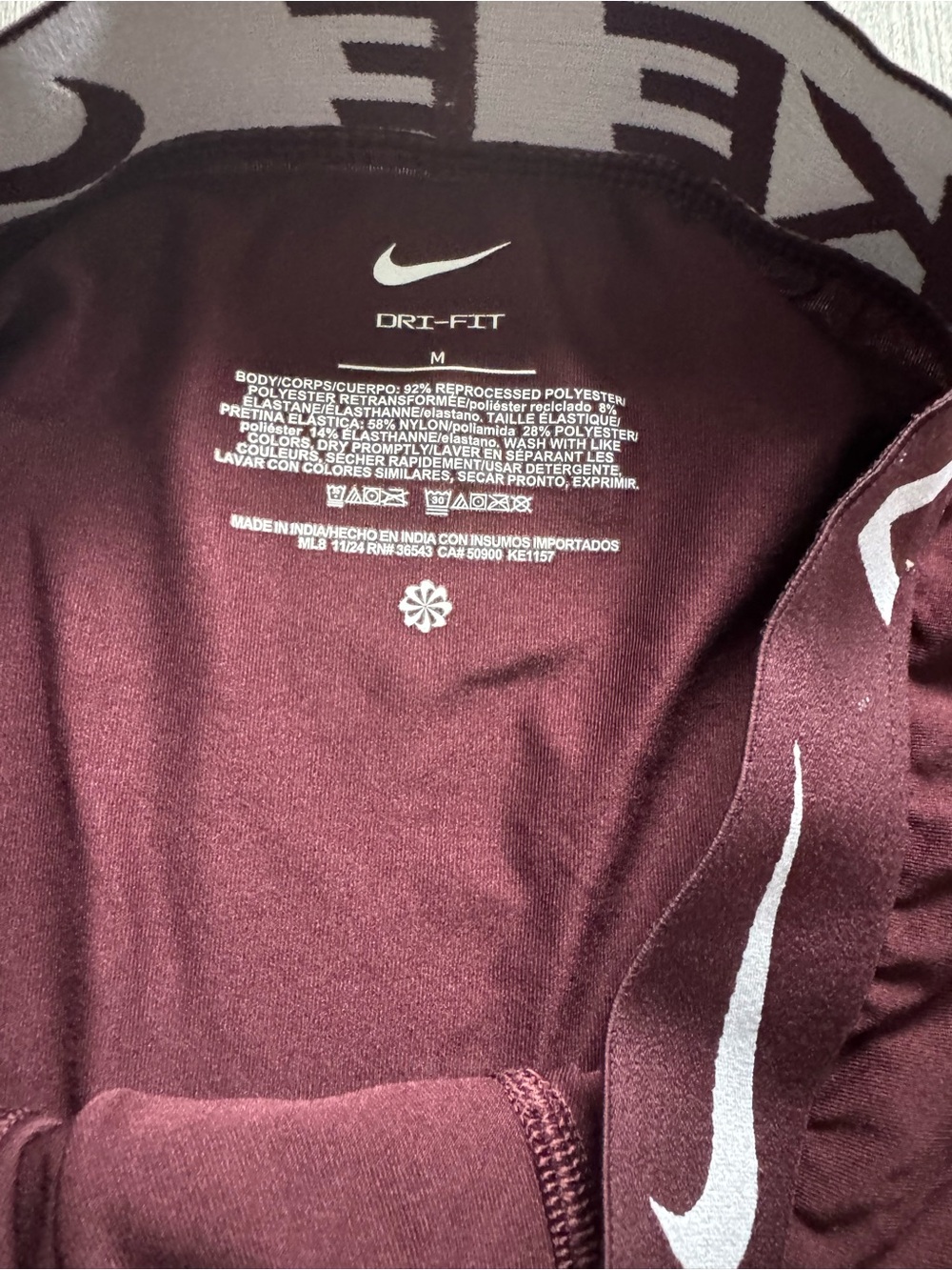 Nike Men’s Maroon Boxer Briefs - Picture 2 of 4